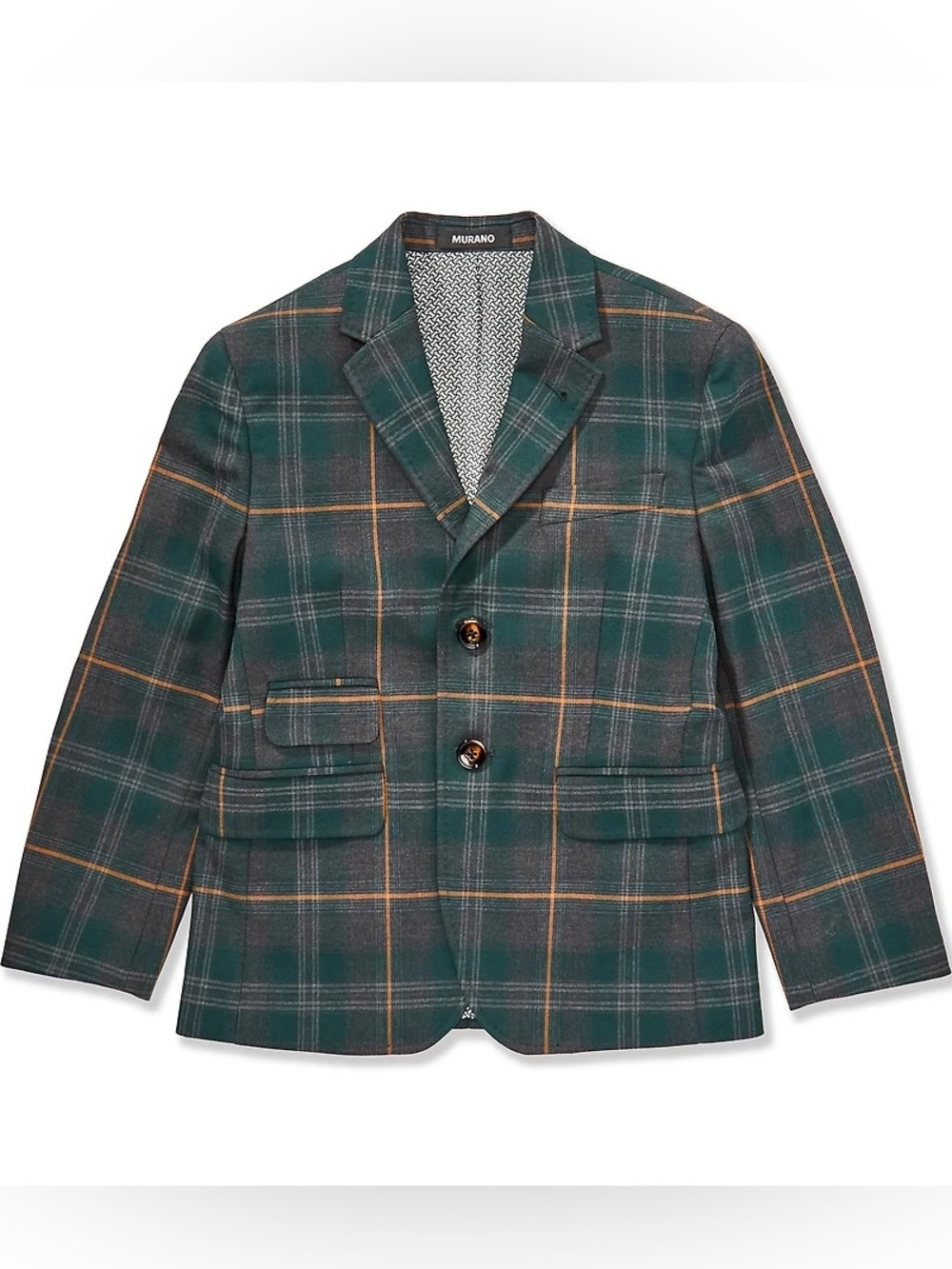 NWT Murano Big Boys Slim Fit Plaid Blazer Sz 8